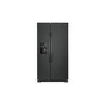 Amana ASI2175GRB 33" Side-By-Side Refrigerator with 21 cu. ft. Storage Capacity, Dispenser Control Lockout, Adjustable Door Bins (Black)