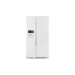 Amana ASI2175GRW 33" Side-By-Side Refrigerator with 21 cu. ft. Storage Capacity, Dispenser Control Lockout, Adjustable Door Bins (White)