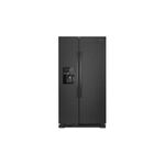 Amana ASI2575GRB 36" Side-by-Side Refrigerator with 25 cu. ft. Storage Capacity, Electronic Temperature Controls, Glass Shelves (Black)