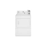 Whirlpool CGM2745FQ 27" Commercial Gas Dryer with 7.4 cu. ft. Capacity, High-Velocity Airflow System, Porcelain Top and Lid, Full-Wrap Console, in White