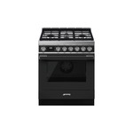 Smeg CPF30UGGAN 30" Portofino Series All-Gas Range with 3.6 cu. ft. Oven Capacity, 4 Burners, Convection  (Anthracite)