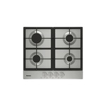 Blomberg CTG24400SS 24" Gas Cooktop with 4 Sealed Burners, Continuous Cast Iron Grates, and Gas Safety Valve, in Stainless Steel