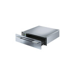 Smeg CTU15S 24 inch Linea Warming Drawer, Glass Front Panel, in Silver