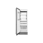 Smeg FZU30L 30" Built-In Column Freezer with 15.9 cu. ft. Total Capacity, Fast Freezing, LED Lighting and Automatic Ice Maker in Panel Ready