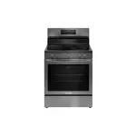 Frigidaire GCRE3060BD Gallery 30" Electric Range with 5 Elements, 5.3 cu. ft. Capacity, No Preheat, Air Fry, Sabbath Mode, Star-K (Black Stainless Steel)