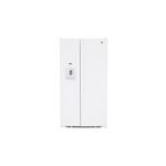 GE GSE25GGPWW 36" Side-By-Side Refrigerator with 25.3 Cu. Ft. Capacity, ENERGY STAR Rated, LED Lighting and External Dispenser (White)