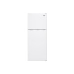 Haier HA10TG21SW 24" Top Mount Refrigerator with 2 Spill Proof Glass Shelves, Gallon Storage, Clear Humidity Crisper, LED Lighting (White)