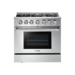 Thor Kitchen HRG3618ULP 36" Freestanding Professional Gas Range with 6 Burners, 5.2 cu. ft. Oven Capacity, in Stainless Steel (Liquid Propane)