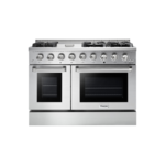 Thor Kitchen HRG4808ULP 48" Freestanding Professional Gas Range with 8 Burners and Griddle, 6.7 cu. ft. Total Oven Capacity, in Stainless Steel (Liquid Propane)