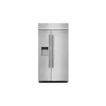 JennAir JBSS42E22L 42" RISE Built-In Side by Side Refrigerator with 25.5 cu. ft. Capacity, External Water and Ice Dispenser, in Stainless Steel