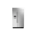 JennAir JBSS48E22L 48" RISE Built-In Side by Side Refrigerator with 29.4 cu. ft. Capacity, External Water and Ice Dispenser, in Stainless Steel