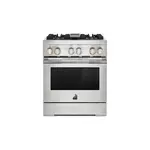 JennAir JDRP430HL RISE 30" Smart Dual-Fuel Professional Range with 4.1 cu. ft. capacity, 4 Burners, Remote Access, Dual-Stacked PowerBurners in Stainless Steel