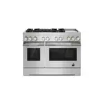 JennAir JDRP748HL 48" RISE Dual Fuel Professional Range with 4 Sealed Burners, Griddle, Grill, 6.3 cu. ft. Total Oven Capacity, Dual-Fan True Convection, in Stainless Steel