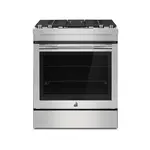 JennAir JDS1750ML 30" RISE Dual Fuel Slide-In Range with Downdraft Ventilation, 4 Burners, 6.2 cu. ft. Oven Capacity with True Convection, Air Fry, AquaLift Self-Cleaning Technology, in Stainless Steel