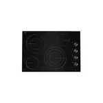 JennAir JEC3430HB 30" Electric Radiant Cooktop with 4 Elements, Halo-Effect Knobs, Simmer Function, Melt Function, Hot Surface Indicators, ADA Compliant (Black)