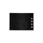 JennAir JEC3430HS 30" Electric Radiant Cooktop with 4 Elements, Halo-Effect Knobs, Simmer Function, Melt Function, Hot Surface Indicators, ADA Compliant (Stainless Steel)