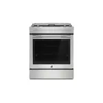 JennAir JES1750ML 30" RISE Slide-In Electric Range with Downdraft Ventilation, 4 Elements, 6.2 cu. ft. Oven Capacity with True Convection, Air Fry, AquaLift Self-Cleaning Technology, in Stainless Steel