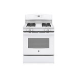 GE JGB635DEKWW 30" Freestanding Gas Range with 4 Burners, 5 cu. ft. Oven Capacity (White)