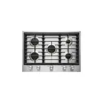 JennAir JGC3530GS 30" Gas Cooktop with 5 Sealed Brass Burners, White LED Burner Indicator, Single Point Electronic Ignition and Flame-Sensing  Re-ignition, in Stainless Steel