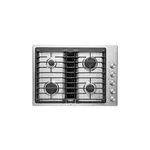 JennAir JGD3430GS 30" Gas Downdraft Cooktop with 4 Sealed Burners, Knob Controls, 17000 BTU Ultra-High Output Burner, and Melt Cap (Stainless Steel)