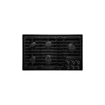 JennAir JGD3536GB 36" Gas Downdraft Cooktop with 5 Sealed Burners, Knob Controls, 17000 BTU Ultra-High Output Burner, and Melt Cap (Black)