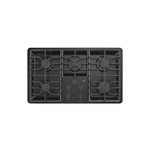 GE JGP3036DLBB 36" Gas Cooktop with 5 Sealed Burners, Precise Simmer Burner, Heavy Duty Dishwasher Safe Grates (Black)