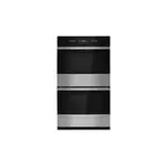 JennAir JJW3830LM 30" NOIR Smart Double Wall Oven with V2 Vertical Dual-Fan Convection, 10 cu. ft. Total Capacity, 7" LCD Color Display, Cinematic Lighting, in Floating Glass Black