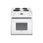 GE JM250DTWW 27" Drop-In Electric Range with 3 cu. ft. Oven Capacity, 4 Coil Elements, in White