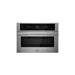 JennAir JMC2427LL 27" RISE Built-In Microwave Oven with Speed-Cook, 1.4 cu. ft. Capacity, Sensor Cooking, 4.3" LCD Color Display, Stainless Interior in Stainless Steel