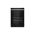 JennAir JUBFR242HM 24" NOIR Under Counter Beverage Center with Dual Temperature Zones, UV-Resistant Thermal Glass, in Black (Right Hinge)