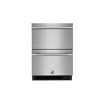 JennAir JUCFP242HL 24" RISE Double Drawer Refrigerator/Freezer with 4.7 cu. ft. Capacity, Obsidian Interior, LED Lighting, in Stainless Steel