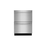 JennAir JUCFP242HM 24" NOIR Double Drawer Refrigerator/Freezer with 4.7 cu. ft. Capacity, Obsidian Interior, LED Lighting, in Stainless Steel