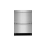 JennAir JUDFP242HM 24" NOIR Double Drawer Refrigerator with 4.7 cu. ft. Capacity, Obsidian Interior and Smooth Close Drawers in Stainless Steel