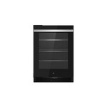 JennAir JUGFL242HM 24" NOIR Under Counter Glass Door Refrigerator with 5.2 cu. ft. Capacity, Obsidian Interior and LED Lighting in Black (Left Hinge)