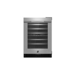 JennAir JUWFR242HL 24" RISE Built-In Undercounter Wine Cellar with 45 Bottle Capacity, Independent Temperature Zones, in Stainless Steel (Right Hinge)