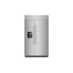 KitchenAid KBSD708MPS 48" Built-in Side-By-Side Refrigerator with 29.4 cu. ft. Capacity, Exterior Ice and Water Dispenser and ExtendFresh Plus Temperature Management System (Stainless Steel with PrintShield Finish)