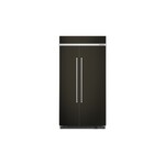 KitchenAid KBSN702MBS 42" Built-in Side-By-Side Refrigerator with 25.5 cu. ft. Capacity, Under-Shelf Prep Zone and ExtendFresh Plus Temperature Management System  (Black Stainless Steel with PrintShield Finish)