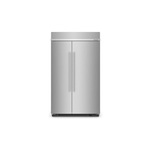 KitchenAid KBSN708MPS 48" Built-in Side-By-Side Refrigerator with 30 cu. ft. Capacity, Under-Shelf Prep Zone and ExtendFresh Plus Temperature Management System (Stainless Steel with PrintShield Finish)