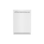 KitchenAid KDFE104KWH 24" Built-In Full Console Dishwasher with 12 Place Settings and ProWash Cycle (White)