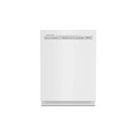 KitchenAid KDFE204KWH 24" Built-In Full Console Dishwasher with 13 Place Settings, 3rd Rack and ProWash Cycle  (White)