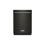 KitchenAid KDTM604KBS 24" Built-In Fully Integrated Dishwasher with 16 Place Settings, FreeFlex Third Rack and Advanced Clean Water Wash System (Black Stainless Steel with PrintShield Finish)