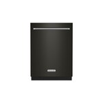 KitchenAid KDTM804KBS 24" Built-In Fully Integrated Dishwasher with 16 Place Settings, FreeFlex Third Rack, Advanced Clean Water Wash System and LED Interior Lighting (Black Stainless Steel with PrintShield Finish)