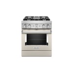 KitchenAid KFDC500JMH 30" Smart Commercial-Style Dual Fuel Range with 4 Burners, 4.1 Cu. Ft. Capacity and Even-Heat True Convection (Milkshake)