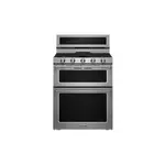 KitchenAid KFDD500ESS 30" Freestanding Dual Fuel Range with 5 Burners, 6.7 Cu. Ft. Capacity and Even-Heat True Convection in Stainless Steel