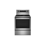 KitchenAid KFEG500ESS 30" Freestanding Electric Range with 5 Elements, 6.4 Cu. Ft. Capacity and Even-Heat True Convection (Stainless Steel)