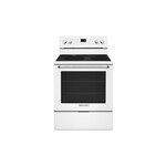 KitchenAid KFEG500EWH 30" Freestanding Electric Range with 5 Elements, 6.4 Cu. Ft. Capacity and Even-Heat True Convection (White)