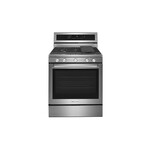 KitchenAid KFGG500ESS 30" Gas Range with 5 Burners, 5.8 Cu. Ft. Capacity and Even-Heat True Convection (Stainless Steel)