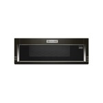 KitchenAid KMLS311HBS 30" Low Profile Over-The-Range Microwave with 1.1 cu. ft. Capacity, 500 CFM and Sensor Function (Black Stainless Steel with PrintShield Finish)