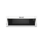 KitchenAid KMLS311HWH 30" Low Profile Over-The-Range Microwave with 1.1 cu. ft. Capacity, 500 CFM and Sensor Function (White)