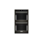 KitchenAid KOED527PBS 27" Built-In Double Wall Oven with 8.6 cu. ft. Total Capacity, Air Fry Mode and Even-Heat True Convection (Black Stainless Steel with PrintShield Finish)